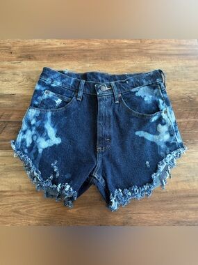 Bleached Indigo Denim Cutoff Women's Wrangler Shorts